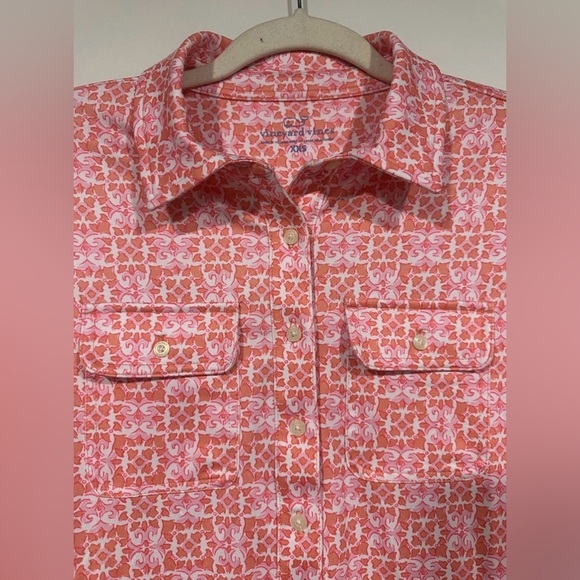 Vineyard Vines Sunrise Sankaty Striped Margo Dress Pink XXS EUC - Picture 4 of 4